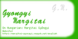 gyongyi margitai business card